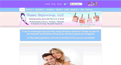 Desktop Screenshot of happybeginningseggdonation.com